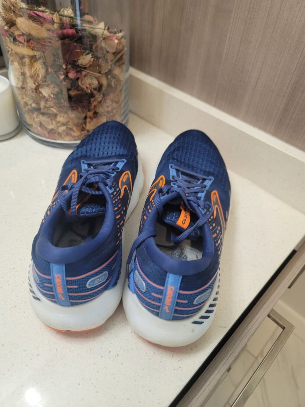 Brooks Glycerin GTS 20 Men's 11 Navy Athletic Running Shoes 1103831D444 Multicol - Picture 4 of 10